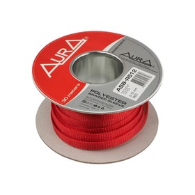 Кабельная оплётка Aura ASB-R512 полиэстер 5-12мм, красный, 30 метров 3807239
