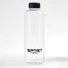 Бутылка для воды 950 мл, 8х8х22 см, прозрачная