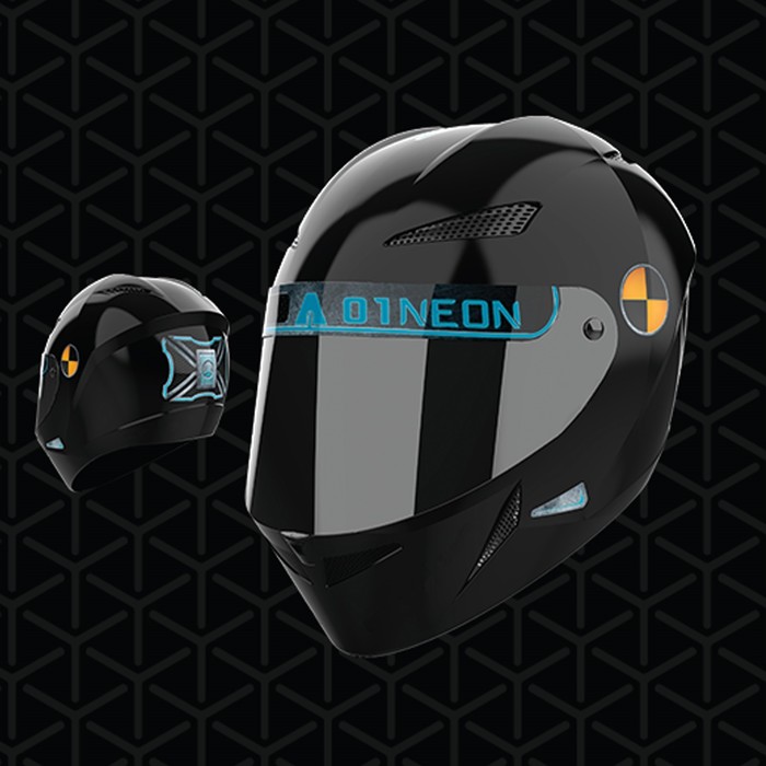 Наклейки на шлем &quot;Neon&quot;