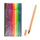 A set of capillary pens (markers), 0.4 mm, 10 colors, fine line