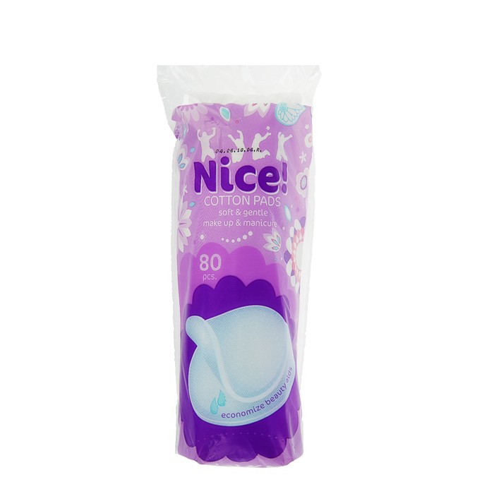 Ватные диски NICE!, 80 шт