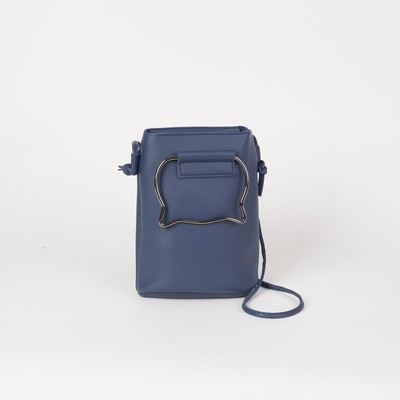 Bag, long strap, color blue