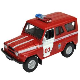 Коллекционная модель машины LADA 2108 УАЗ 31514 «Пожарная охрана», масштаб 1:34-39