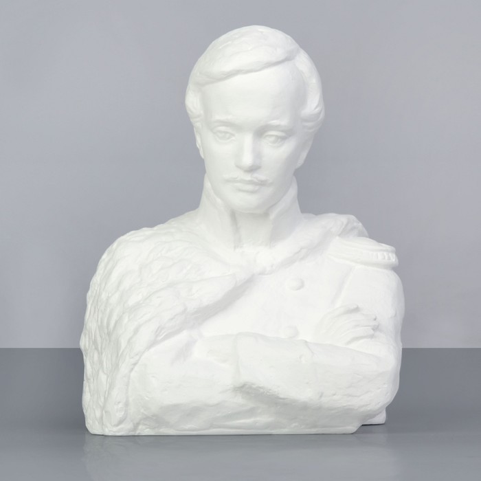 Гипсовая фигура, Известные люди- Лермонтов, «Мастерская Экорше», 20х18х24,5 см