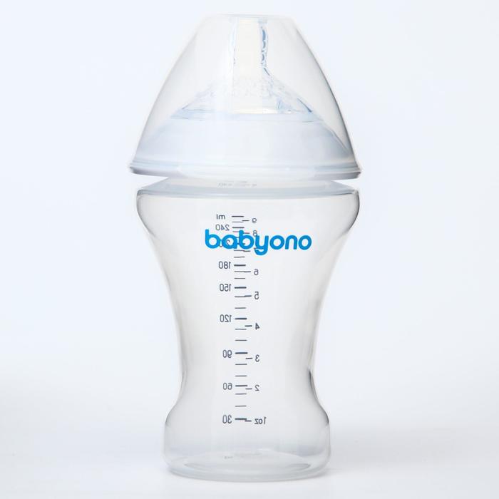 Бутылочка  антиколиковая Baby Ono, 260мл. NATURAL NURSING