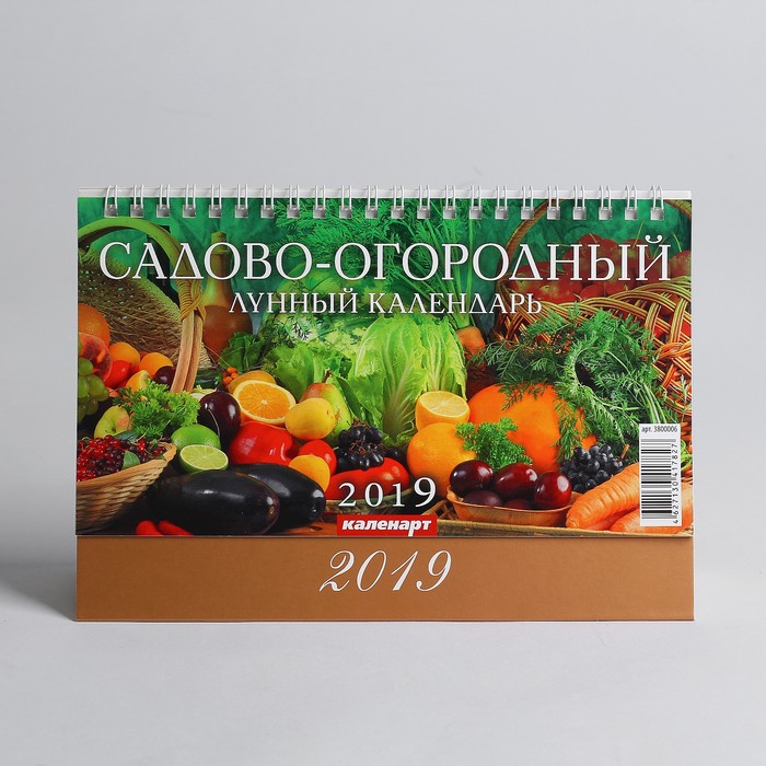 Календарь настольный, домик &quot;Сад и огород. Лунный календарь&quot; 2019 год, 20х14см