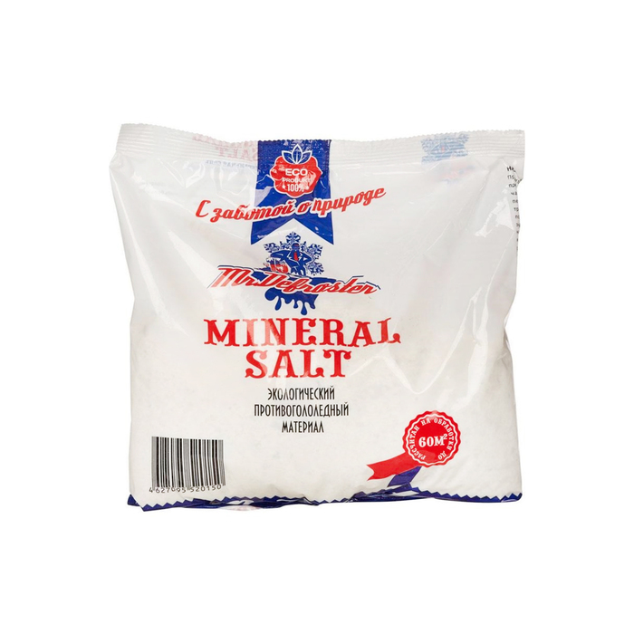 Реагент антигололёдный Mr. DEFROSTER Mineral salt, 3 кг, в мешках