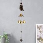 Wind chimes metal "owl on branch" 3 bell 47 cm