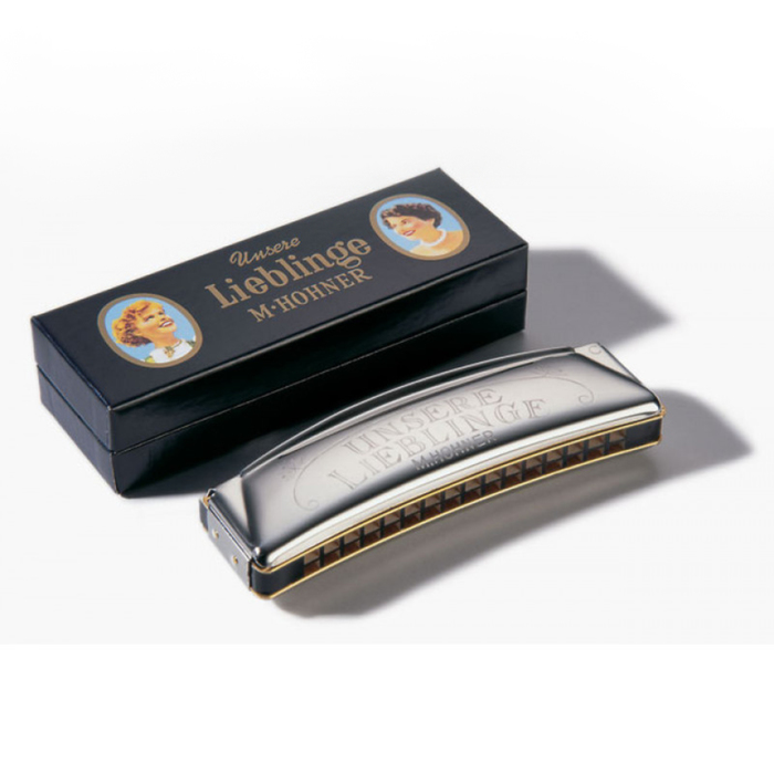 Губная гармошка HOHNER Unsere Lieblinge 6195/32 C (M6195017) - Octave, 16/16 отв., 32 яз.