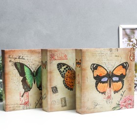 Фотоальбом на 200 фото 10х15 см "Бабочки" МИКС