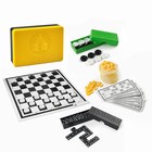Board game 3in1 "Vladimir of the game" set: bingo, checkers and dominoes, MIX