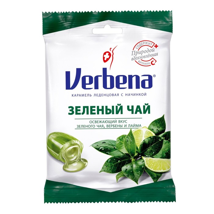 Карамель Вербена Зеленый чай, 60 г