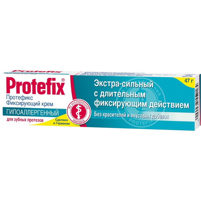 Крем фиксирующий для зубных протезов Protefix экстра сильный гипоаллергенный, 40 мл