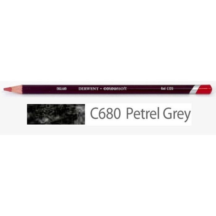 Карандаш художественный цветной Derwent Coloursoft №C680 Серый буревестник 701020