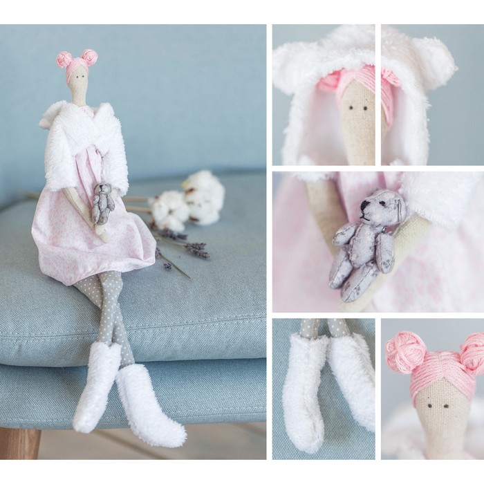 Интерьерная кукла «Алекса», набор для шитья, 18.9 × 22.5 × 2.5 см - фото 841569