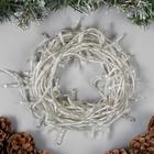 Гирлянда «Нить» 10 м, IP20, прозрачная нить, 100 LED, свечение тёплое белое, 8 режимов, 220 В 3556781