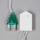 Гирлянда «Нить» 10 м, IP20, прозрачная нить, 100 LED, свечение тёплое белое, 8 режимов, 220 В 3556781