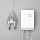 Гирлянда «Нить» 10 м, IP20, прозрачная нить, 100 LED, свечение тёплое белое, 8 режимов, 220 В 3556781