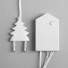 Гирлянда «Нить» 10 м, IP20, белая нить, 100 LED, свечение тёплое белое, 8 режимов, 220 В 3556797