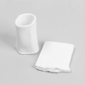 Манжеты для детской одежды, 6,5 × 8 см, цвет белый