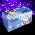 Гирлянда «Нить» 20 м, IP20, прозрачная нить, 200 LED, свечение фиолетовое, 8 режимов, 220 В 3556807