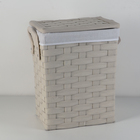 Корзина универсальная плетёная Laundry, 51×34×56 см, цвет молочный Корзина универсальная плетёная Laundry, 51×34×56 см, цвет молочный