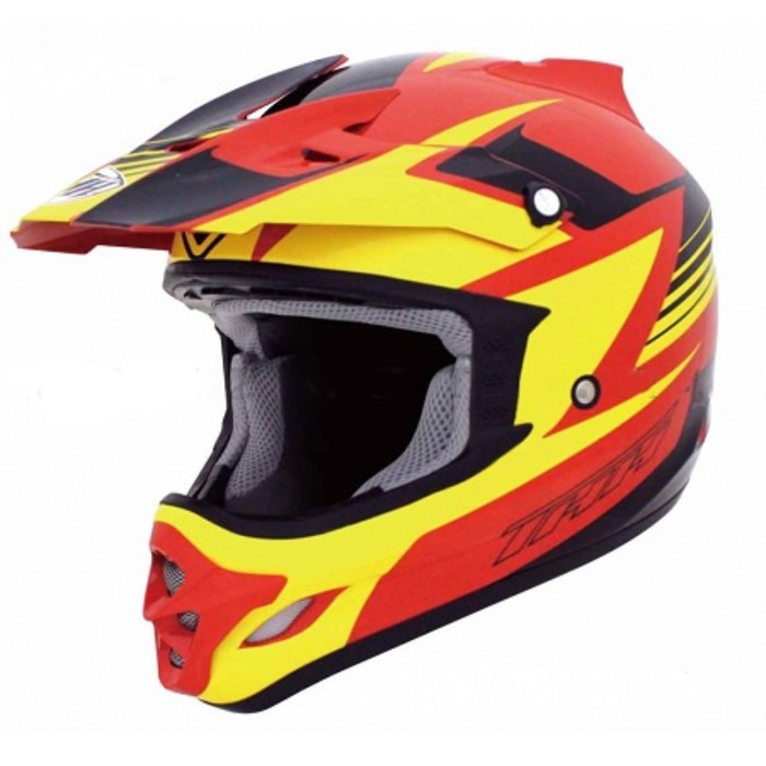 Шлем кросс TX-23 # 15 red/yellow/black, S