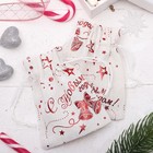 A bag Christmas "Len" happy new year, 10*12cm, color white-red