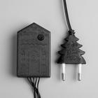 Гирлянда «Нить» 5 м, IP20, тёмная нить, 50 LED, свечение фиолетовое, 8 режимов, 220 В 3556767