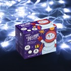 Гирлянда «Нить» 5 м, IP20, белая нить, 50 LED, свечение белое, 8 режимов, 220 В 3556772