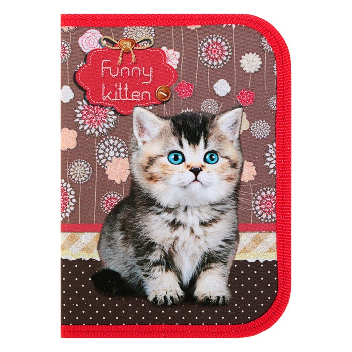 Пенал 1 секция 130*190 ткань ПКТ 04-24 дев Funny kitten 56041