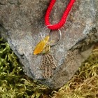 Charm bracelet "the Red thread. Hamsa" pendant, amber Charm bracelet "the Red thread. Hamsa" pendant, amber