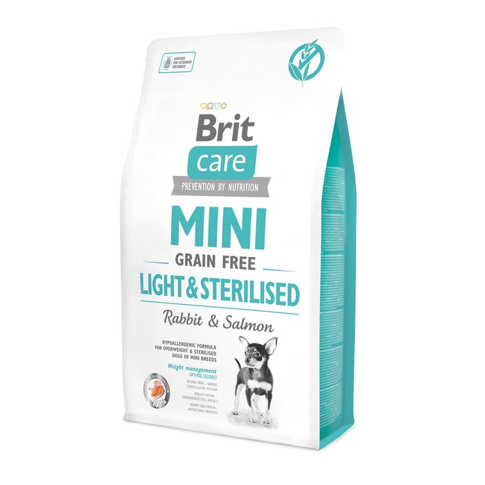 Сухой корм Brit Care MINI GF Light&amp;Sterilised для собак мини-пород, беззерновой, 2 кг