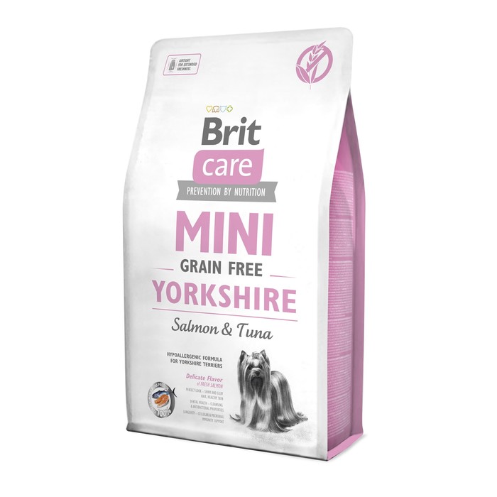 Сухой корм Brit Care MINI GF Yorkshire для йорков, беззерновой, 2 кг