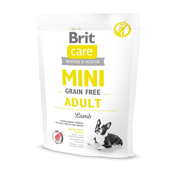 Сухой корм Brit Care MINI GF Adult Lamb для собак мини-пород, беззерновой, 400 г