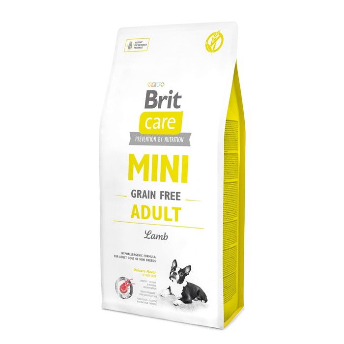 Сухой корм Brit Care MINI GF Adult Lamb для собак мини-пород, беззерновой, 7 кг