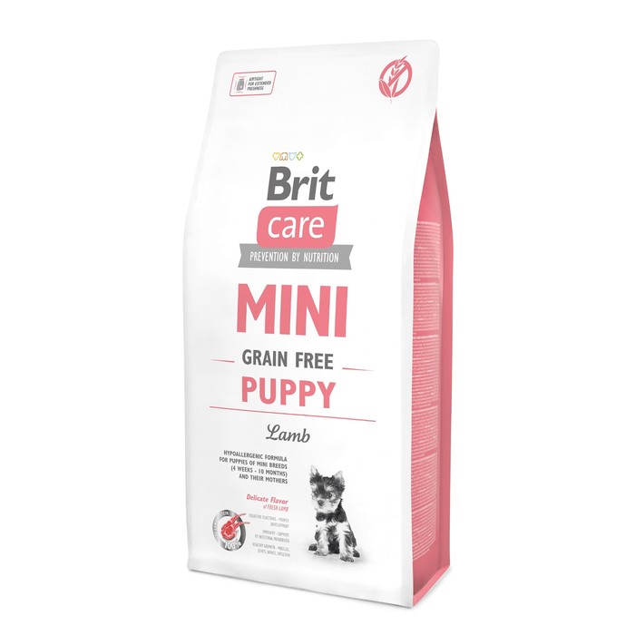 Сухой корм Brit Care MINI GF Puppy Lamb для собак мини-пород, беззерновой, 7 кг