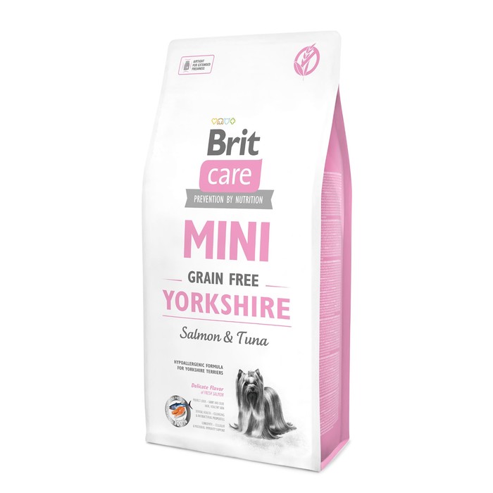 Сухой корм Brit7 кг Care MINI GF Yorkshire для йорков, беззерновой, 7 кг