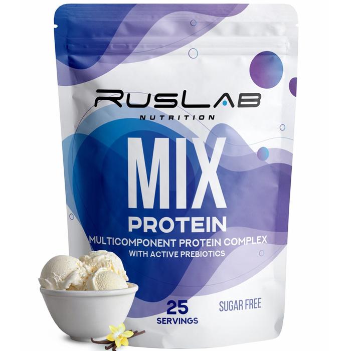 Протеин RusLabNutrition MIX Protein 70% Ванильное мороженое, 800 г