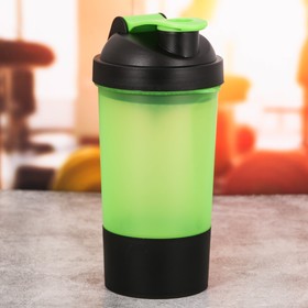 {{photo.Alt || photo.Description || 'Шейкер спортивный с чашей под протеин, зелёный, 500 мл'}}