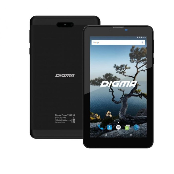 Планшет Digma Plane 7556 3G MTK8321 1Gb/16Gb 7&quot; 1024x600 3G Android 7.0 2Mp/0.3Mp черный