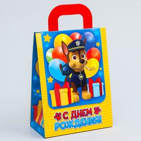 Щенячий патруль. Коробка складная PAW PATROL "С днём рождения!", 15 х 20 х 8 см 3580000