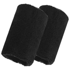 Sports wristband on hand 8x10 cm (pair), black
