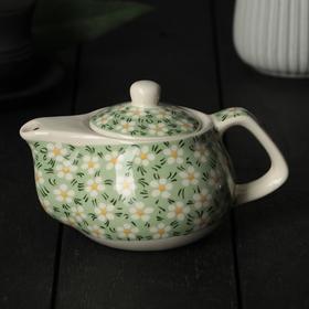 Чайник заварочный «Весеннее цветение», 200 мл , с металлическим ситом, цвет зеленый