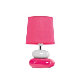 Настольная лампа Nama 40Вт E14 розовый, белый 14x14x22см