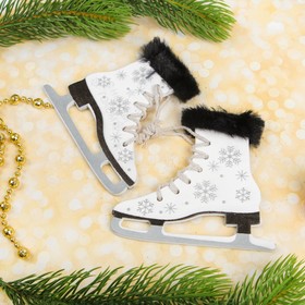 Pendant Christmas "Magic skates", 2 PCs., color white