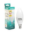 Лампа светодиодная Smartbuy, C37, Е14, 9.5 Вт, 3000 К, теплый белый свет Лампа светодиодная Smartbuy, C37, Е14, 9.5 Вт, 3000 К, теплый белый свет