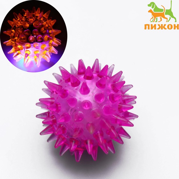 Мяч светящийся мини для кошек, 3,5 см, микс цветов
