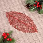 The decor gloss "Birch leaf" 14*28 cm, mixed (gold, silver)