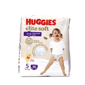 Трусики-подгузники Huggies Elite Soft 5 (12-17кг), 19 шт.